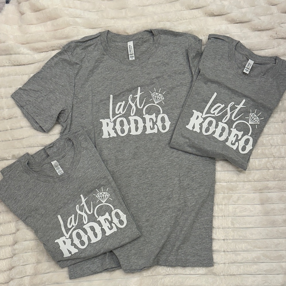 3 'Last Rodeo' T-Shirts (selling 3 as set: all for $9) sz M